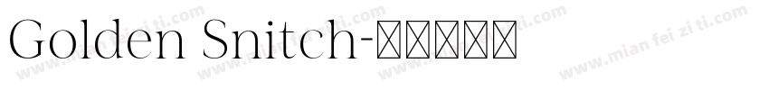 Golden Snitch字体转换